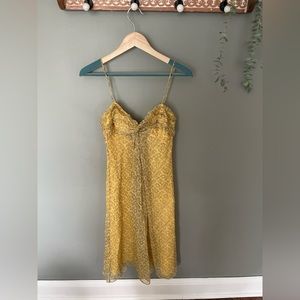 Sandra Angellozi yellow silk dress 2